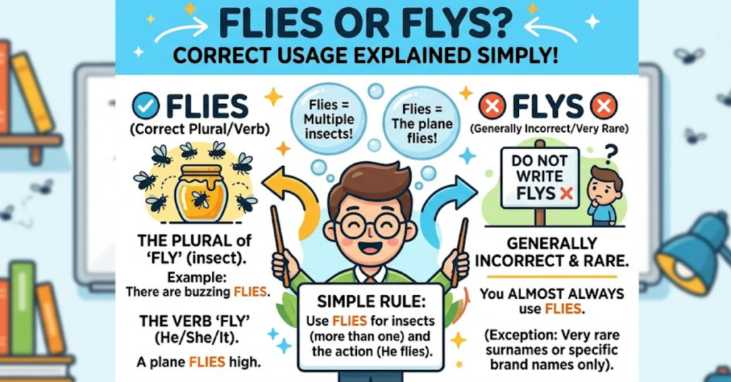 Flies or Flys? Correct Usage Explained Simply