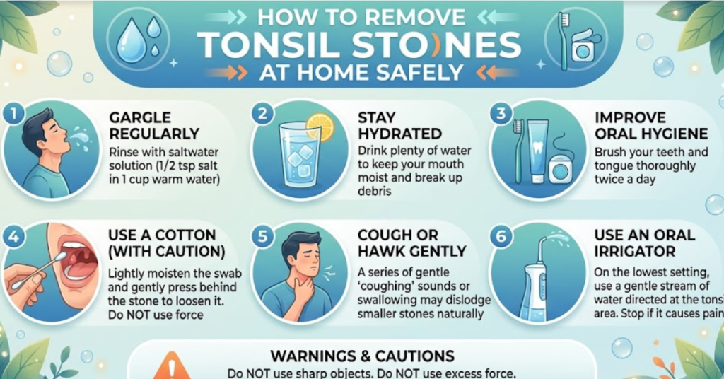 How to Remove Tonsil Stones at Home Safely