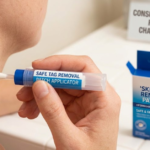 Create an image"How to Remove Skin Tags in One Night Safely"