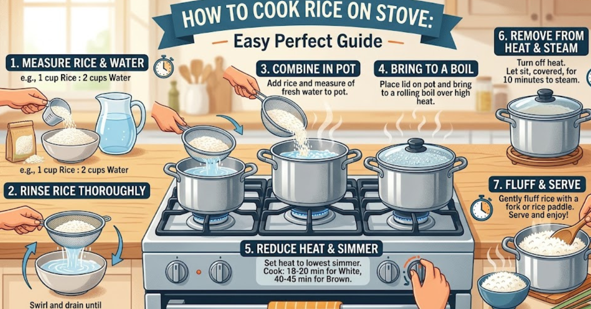 How to Cook Rice on Stove: Easy Perfect Guide