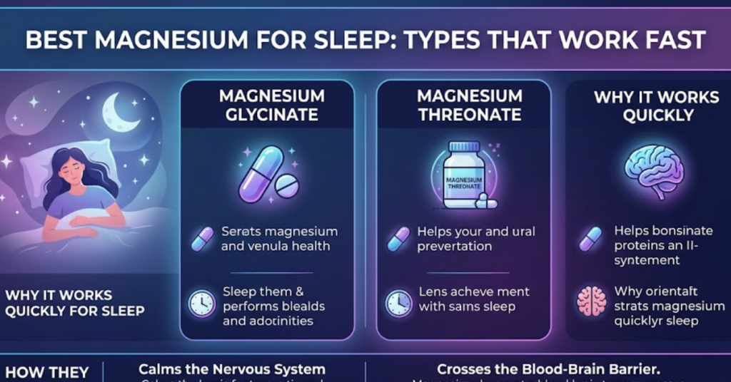 Best Magnesium for Sleep: Types That Work Fast
