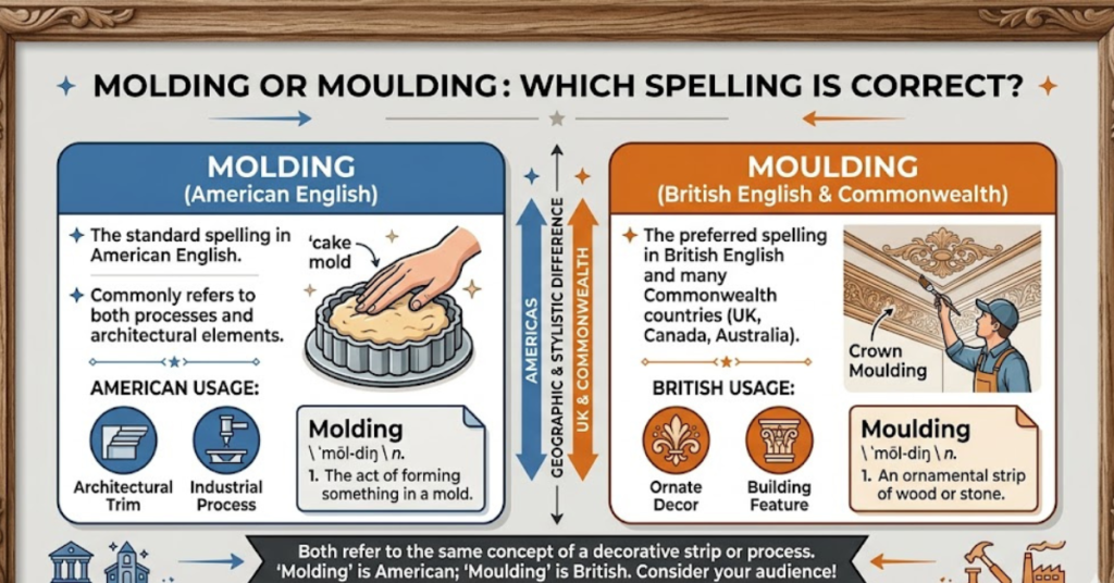 Molding or Moulding: Which Spelling Is Correct?